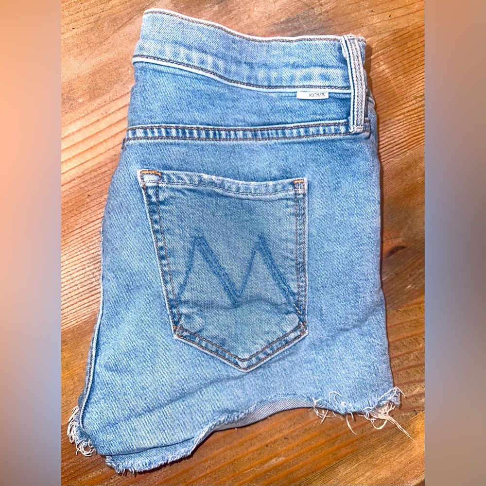 Mother the scraper cut off shorts